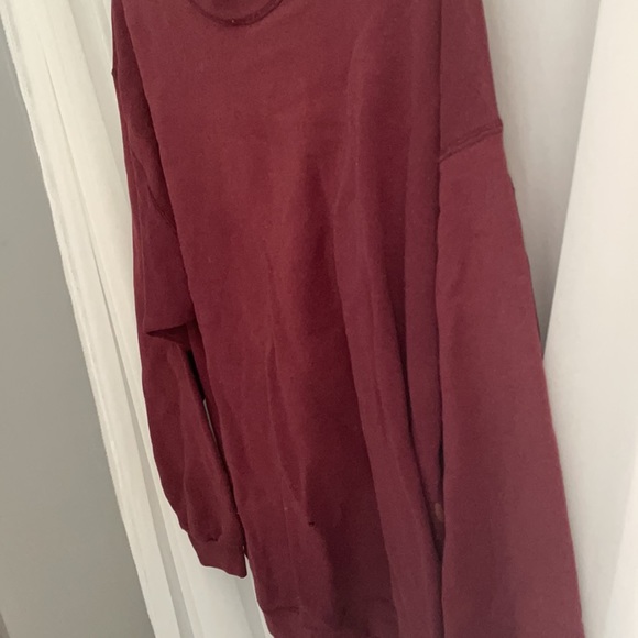 Maroon “Work/Craft” Thin Worn Sweatshirt - Picture 4 of 7
